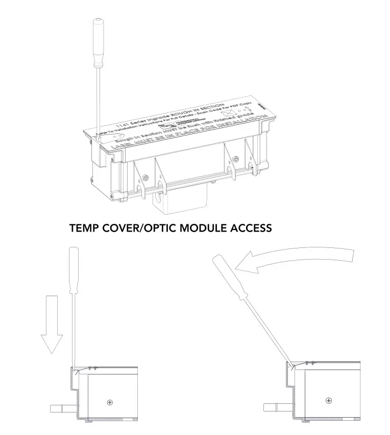 VISTA 1141 Architectural Series Inground and Well Lights - TEMP COVER OPTIC MODULE ACCESS