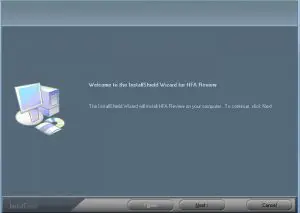 FIG 2 Install HFA Review Software version 1.0