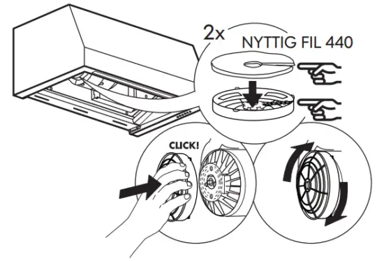 IKEA Uppfriskande Wall Mounted Kitchen Fan Stainless Steel Paint80 Cm - fig7