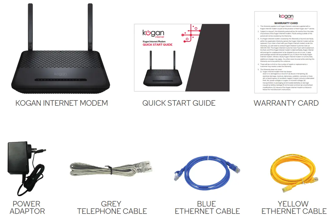 kogan Internet Modem - box