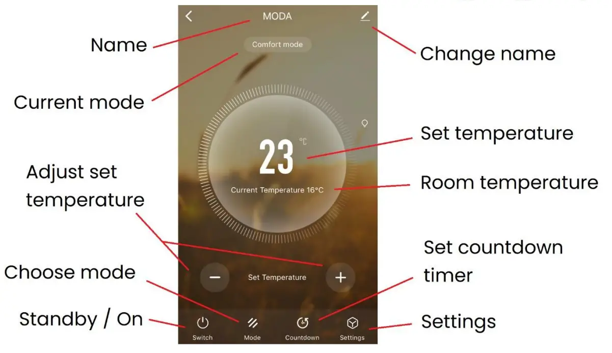 moda 12502323 Opal Electric Panel Heater - fig12