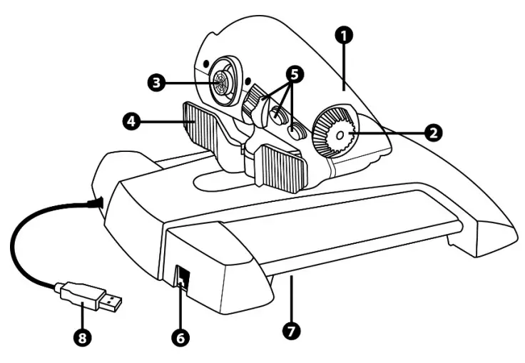THRUSTMASTER TWCS Throttle Weapon Control FIG 1