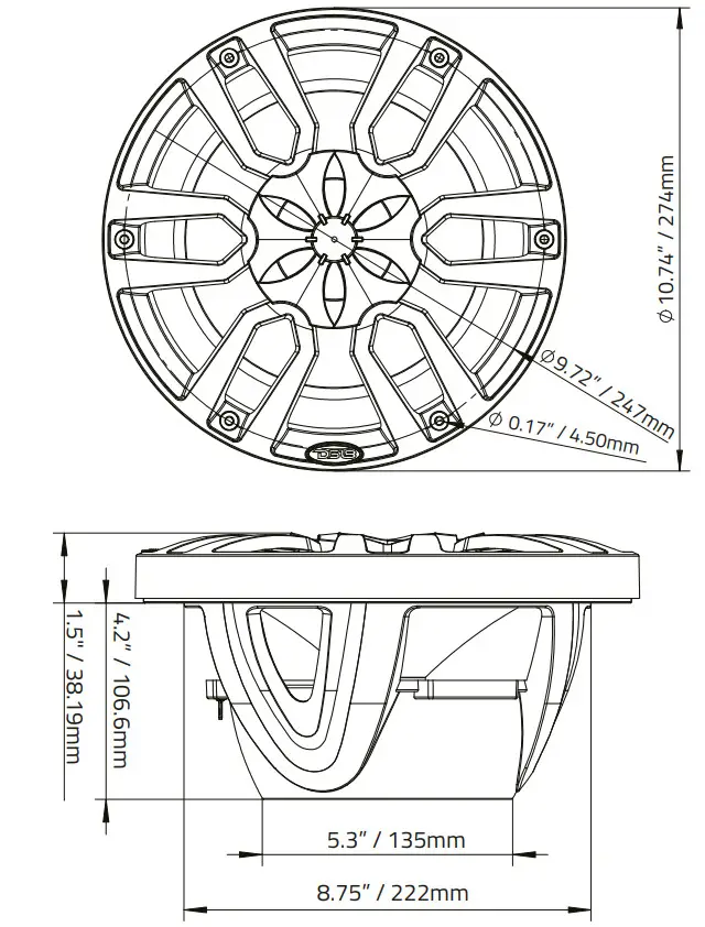 Monogram Advantium Built-In Wall Oven 120V - DIMENSIONS
