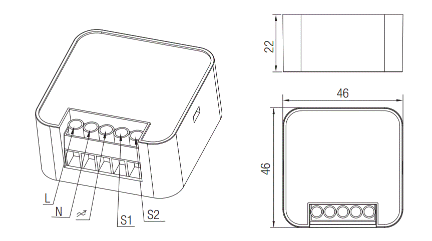 HYTRONIK-HBTD8200T-Wireless Dimmer-150VA-Trailing-Edge-Version-4