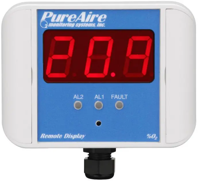 PureAire 99185 Remote Digital Display Alarm Indicator