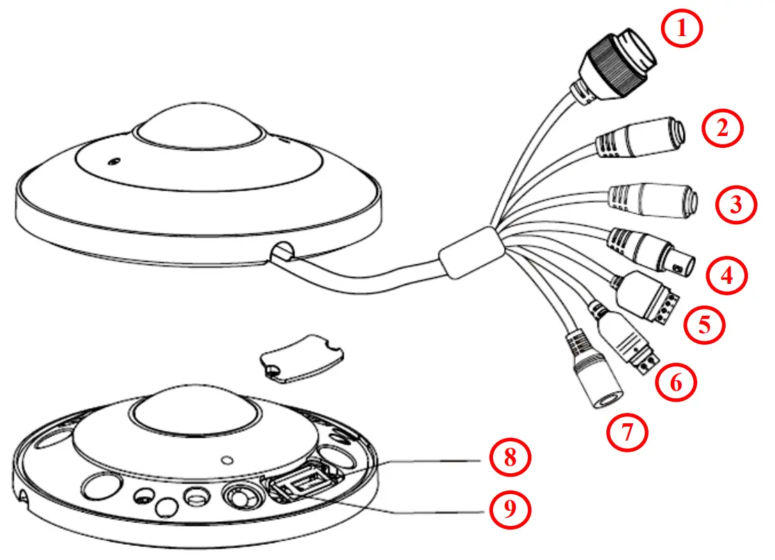 NOVUS NVIP 6F 6301 II Vandal Proof IP Camera with Fisheye Lens - fig 1