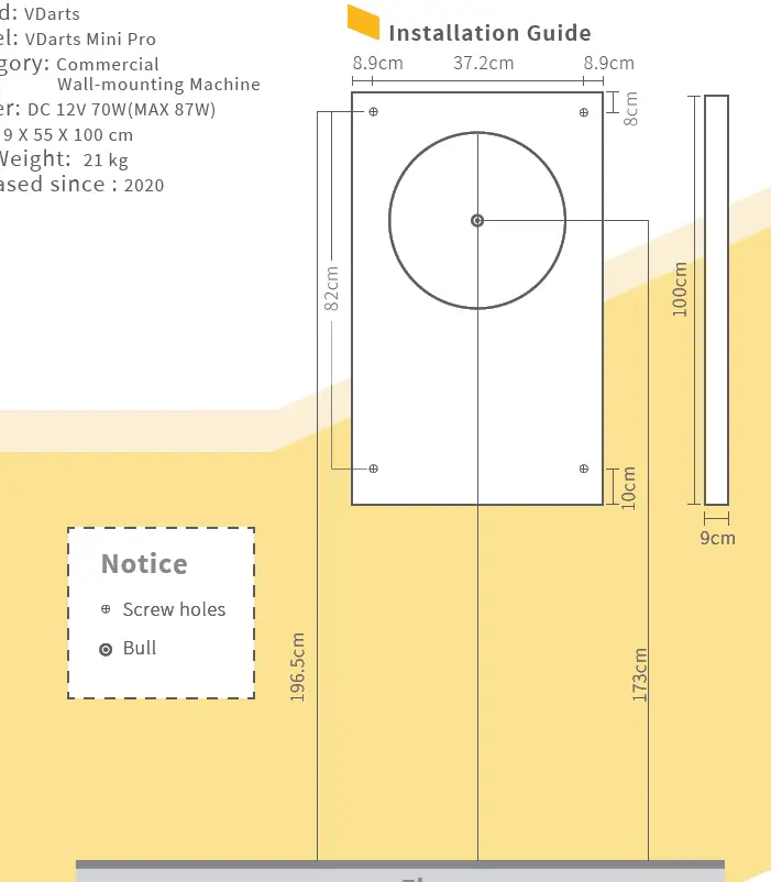 VDarts Mini Pro Coin-Operated Dart Machine 1