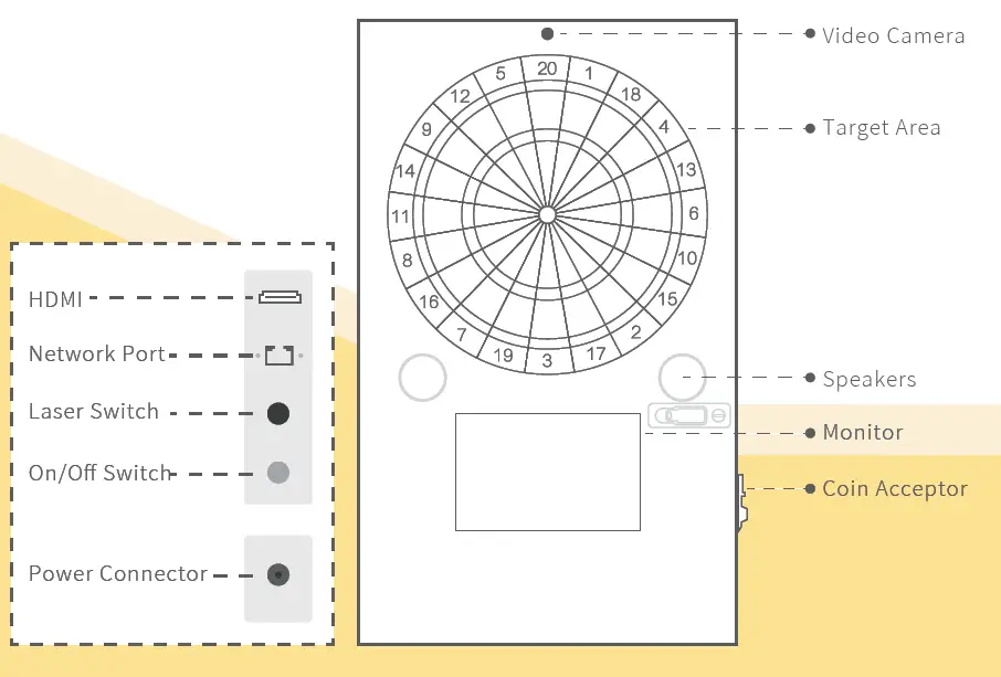 VDarts Mini Pro Coin-Operated Dart Machine 2