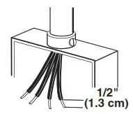Whirlpool WCI55US0JB 30 Inch Induction Cooktop - Electrical Connection Options Chart 1