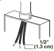Whirlpool WCI55US0JB 30 Inch Induction Cooktop - Electrical Connection Options Chart 2