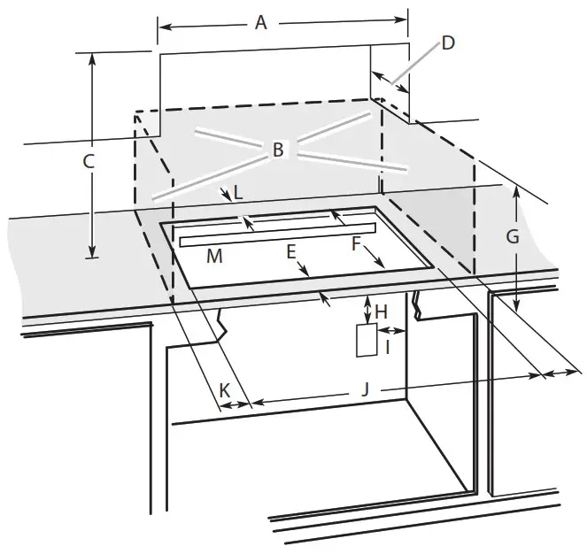 Whirlpool WCI55US0JB 30 Inch Induction Cooktop - Product Dimensions 3