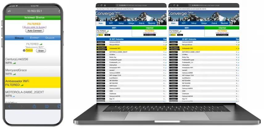 Power up your Teton HD - Visit and bookmark Control