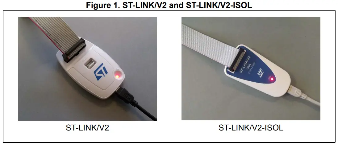 STMicroelectronics UM1075 ST-LINK V2 In-Circuit Debugger Programmer - Fig 1