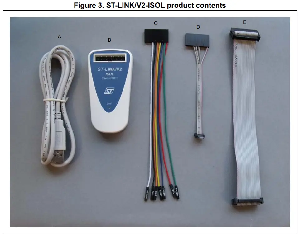 STMicroelectronics UM1075 ST-LINK V2 In-Circuit Debugger Programmer - Fig 3