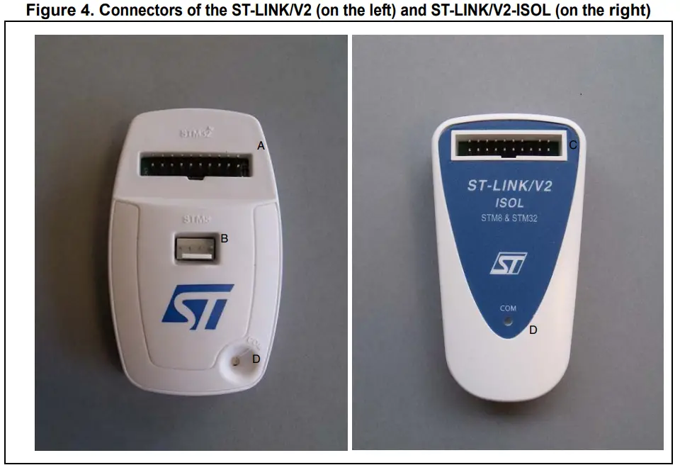 STMicroelectronics UM1075 ST-LINK V2 In-Circuit Debugger Programmer - Fig 4