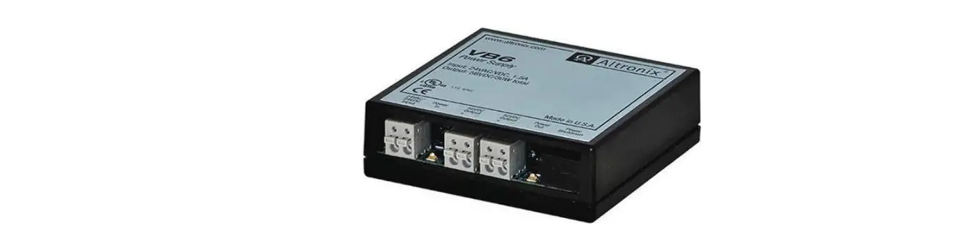 Altronix Vb6 Power Supply Installation Guide Altronix Vb6 Power Supply Installation Guide