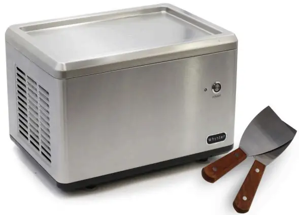 Whynter ICR-300SS Portable Instant Ice Cream Maker Frozen Pan Roller-fig1