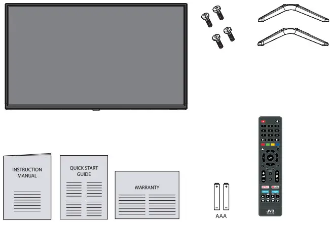 JVC LT-32N3105AC HD LED Smart TV -