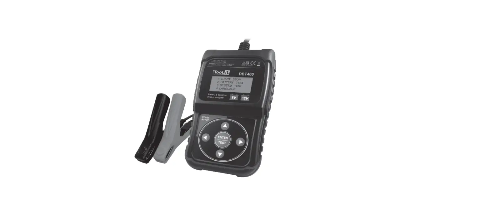 Tool It Dbt 400 Battery Tester Instructions Tool It Dbt 400 Battery Tester Instructions