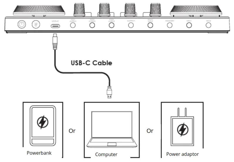 maono AU AM200 Audio Interface with DJ Mixer and Sound Card Charging