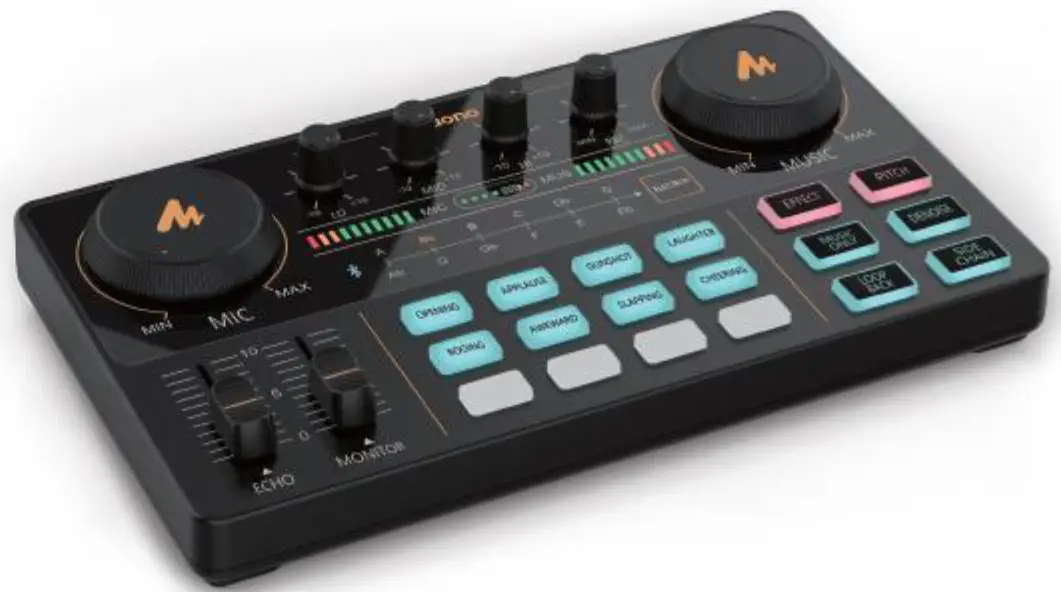 maono AU AM200 Audio Interface with DJ Mixer and Sound Card