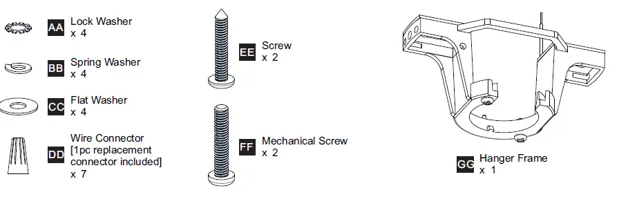 QUOIZEL-QFA4046PK-23-inch-Polished-Nickel-with-Silver-Blades-Fandelier-fig 3