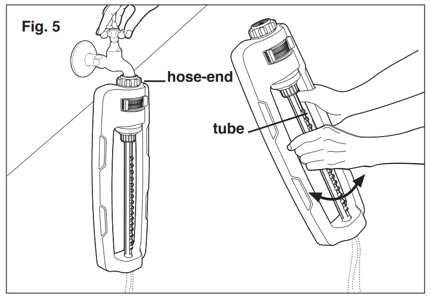 Martha STEWART MTS-IDSPR 3600 SQ FT METAL BASE Heavy Duty Oscillating Sprinkler - Fig.1