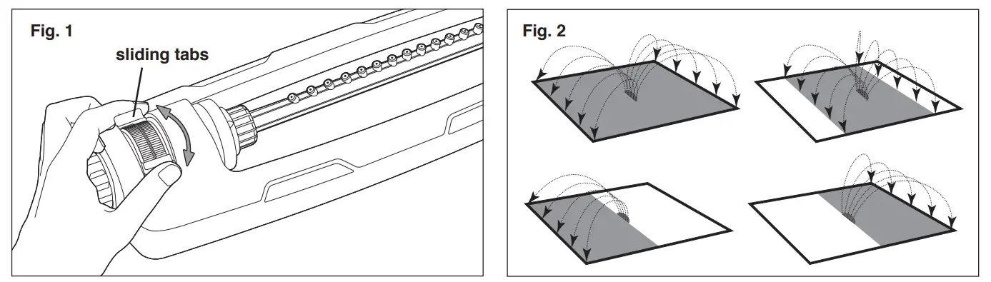 Martha STEWART MTS-IDSPR 3600 SQ FT METAL BASE Heavy Duty Oscillating Sprinkler - sliding