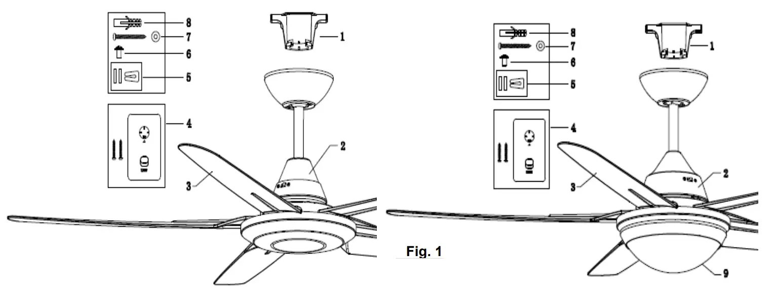 VENTAIR MAR1305TI-L 5 Blade Ceiling Sweep Fan fig 14