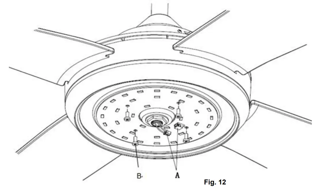 VENTAIR MAR1305TI-L 5 Blade Ceiling Sweep Fan fig 3