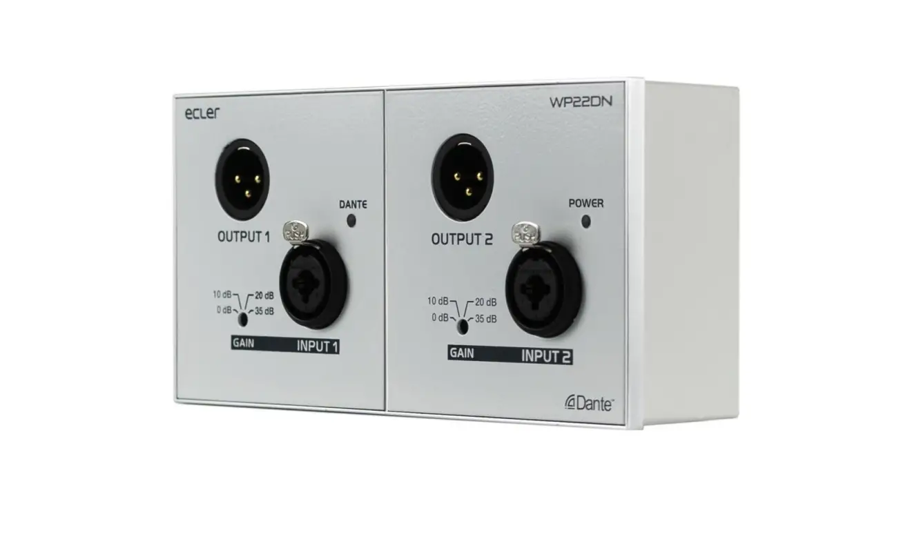 Ecler Wp22dn Digital Audio Wall Panel Interface User Manual