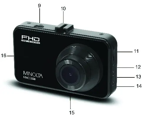 MINOLTA MNCD330 Dash Cam - GETTING STARTED 2