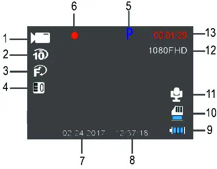 MINOLTA MNCD330 Dash Cam - VIDEO MODE