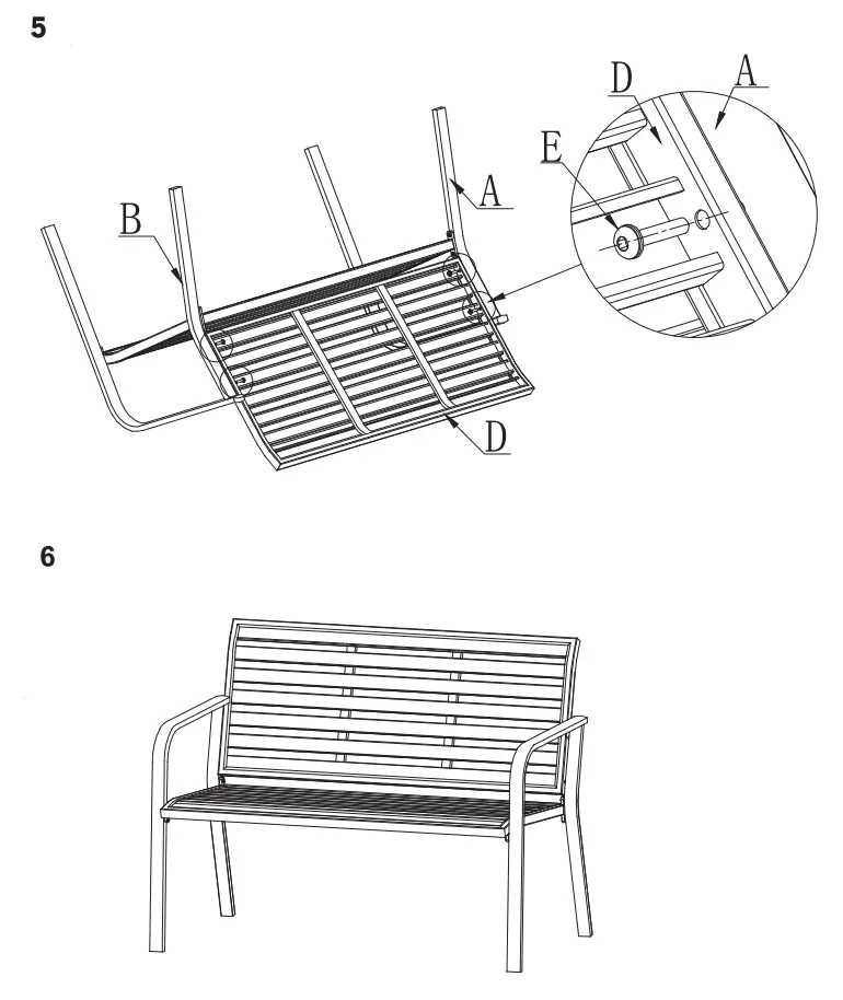 NATERIAL 2022R09P01-0344 Outdoor Bench - fig 3