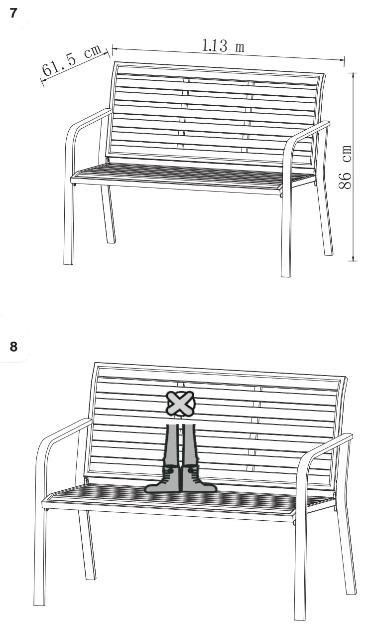 NATERIAL 2022R09P01-0344 Outdoor Bench - fig 4