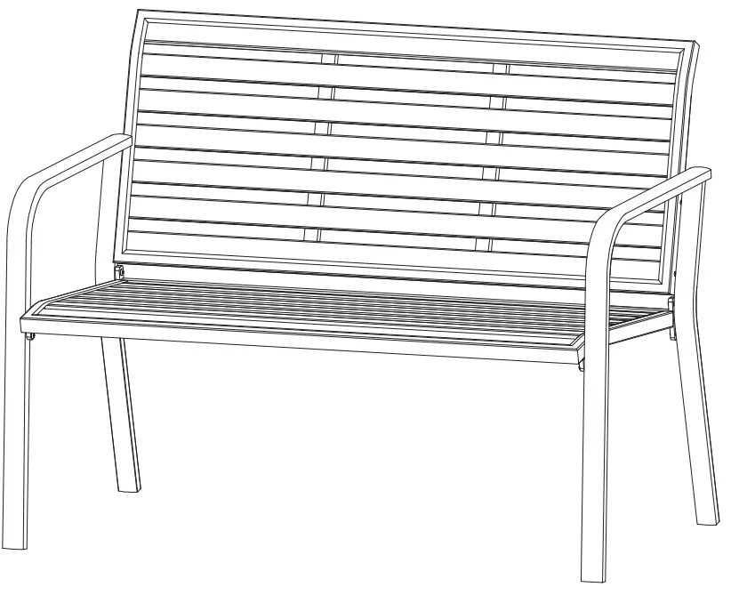 NATERIAL 2022R09P01-0344 Outdoor Bench