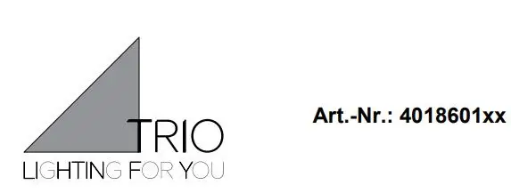 TRIO 401860130 Garden Post Garonne 1x60W Instructions