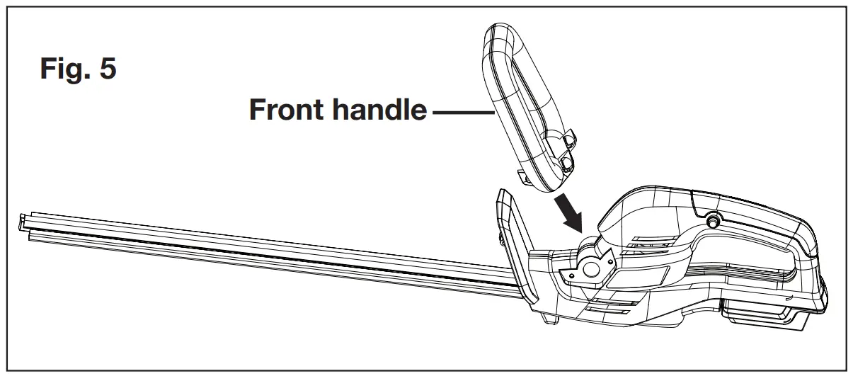 SUNJCordless Hedge TrimmerOE 24V-HT22-LTE-RM-FIG-8