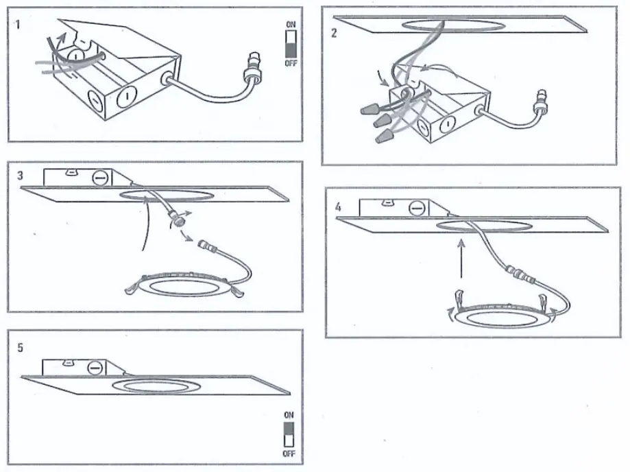 UNBRANDED 16GS-29257 Canless 5000K Tunable CCT Remodel Ultra Slim Integrated LED Recessed Light Kit - fig