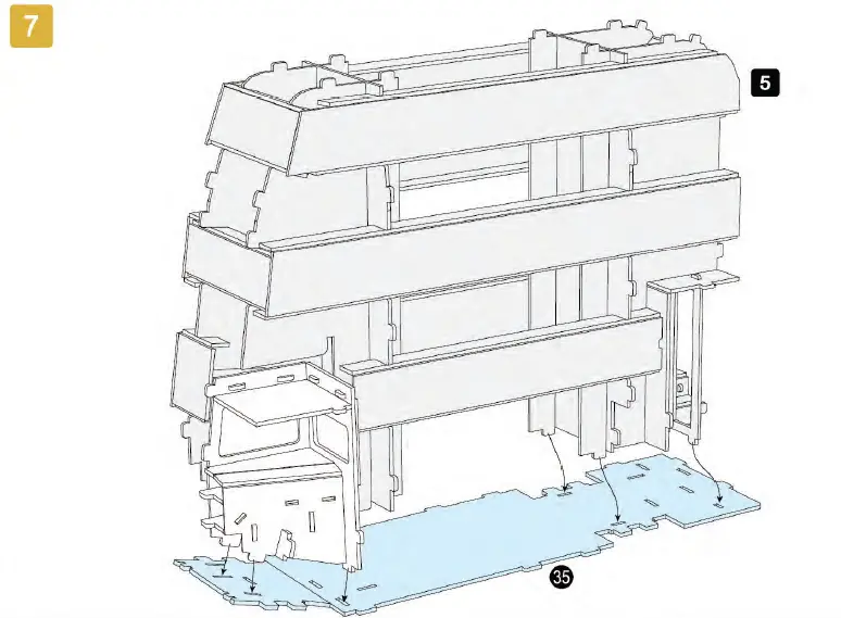 UNIVERSITY-GAMES 08432-Harry -Potter-Knight-Bus-3D-Puzzle-07