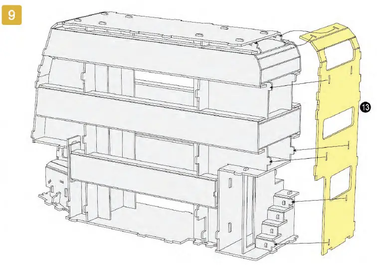 UNIVERSITY-GAMES 08432-Harry -Potter-Knight-Bus-3D-Puzzle-09