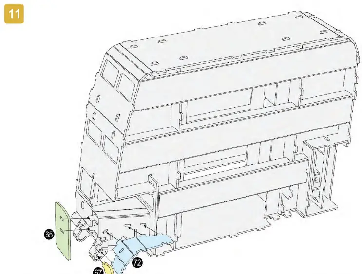 UNIVERSITY-GAMES 08432-Harry -Potter-Knight-Bus-3D-Puzzle-11