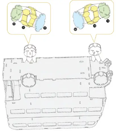 UNIVERSITY-GAMES 08432-Harry -Potter-Knight-Bus-3D-Puzzle-15