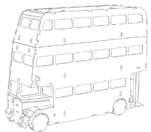 UNIVERSITY-GAMES 08432-Harry -Potter-Knight-Bus-3D-Puzzle-16