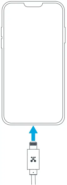 connecting Lightning Cable