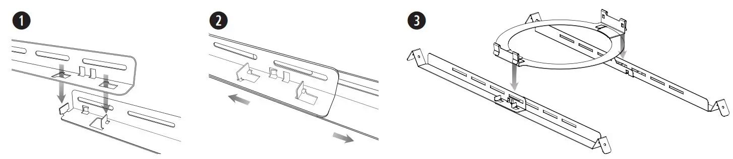 BOSE DesignMax DM3C In Ceiling Loudspeaker Installation Guide - Assembling the Tile Bridge