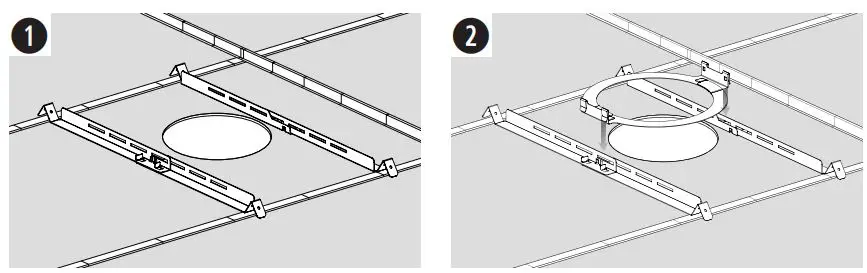 BOSE DesignMax DM3C In Ceiling Loudspeaker Installation Guide - Installing the Tile Bridge