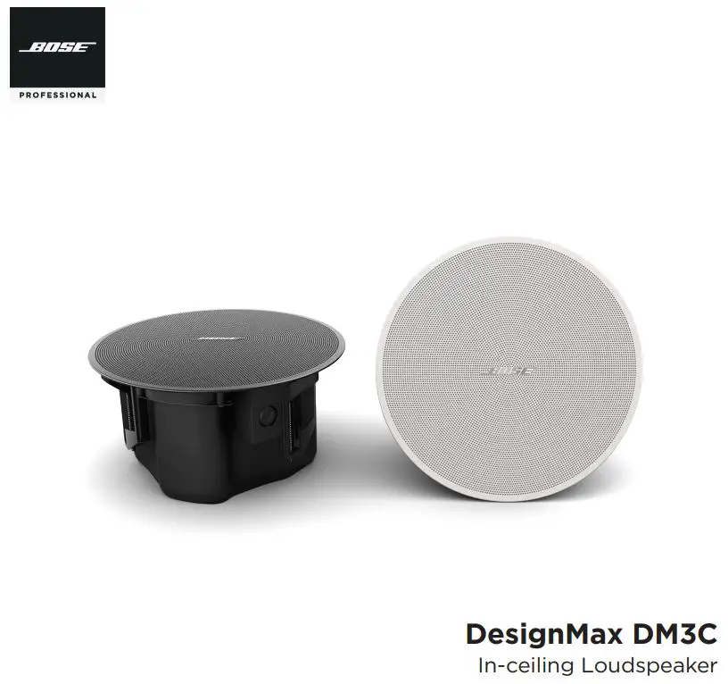 BOSE DesignMax DM3C In Ceiling Loudspeaker Installation Guide