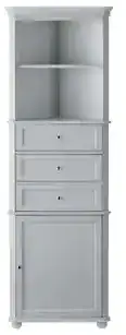 HOME DECORATORS COLLECTION 20305-LT23-ST Grayson 23 Inch W Linen Cabinet