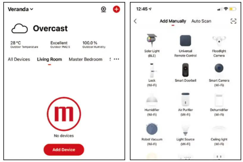 Adding Device in App Account